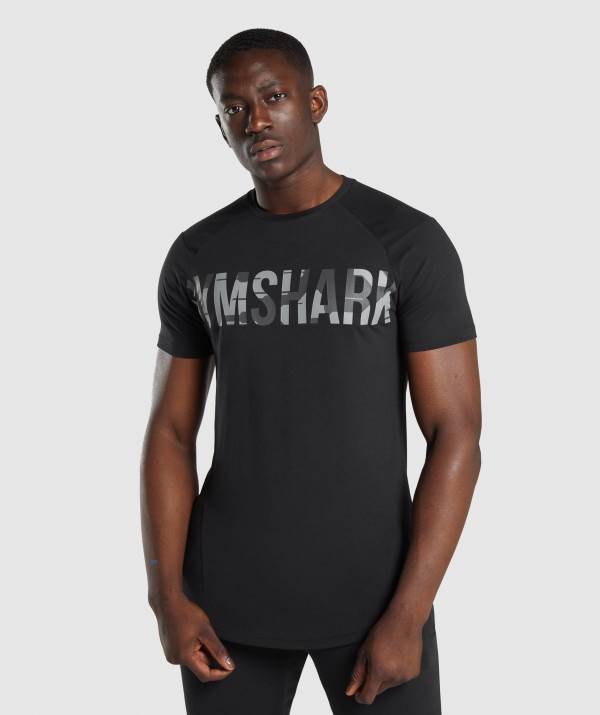 Panske Tricka Gymshark Bold Maskacove Čierne | CQ0231459